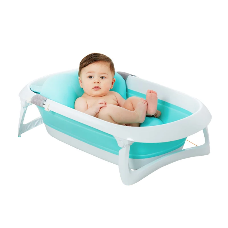 2021 New Design Foldable Baby Bath Tub Hot Sale Plastic Tubs General Bath Barrel All-season Pp,plastic for Babies Not Support