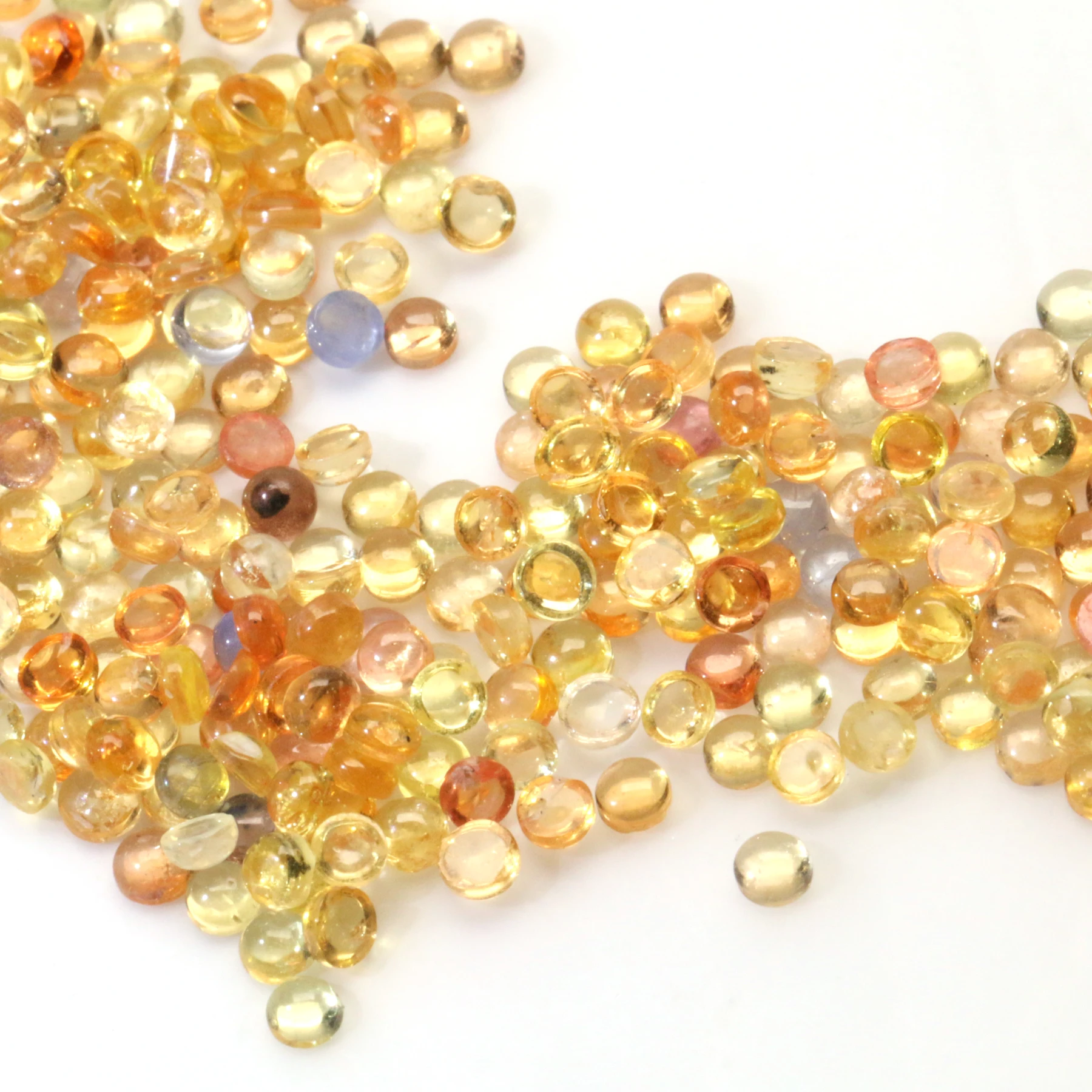 Sri Lanka Natural plain face beautiful natural loose yellow sapphire ring necklace pendant