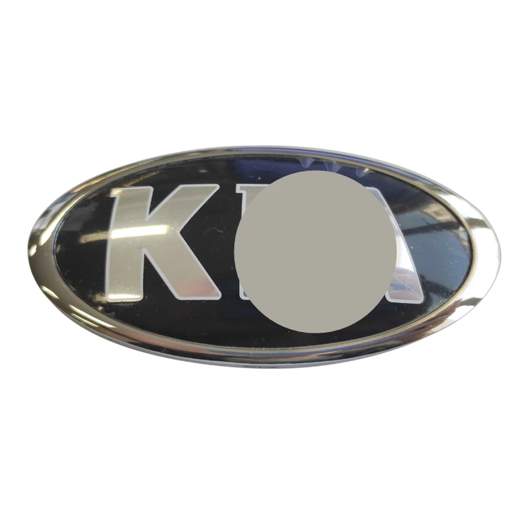 Car Head Emblems Black Color Silver Logo Old Style Car Badges