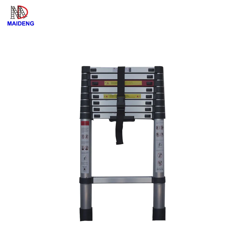 2.6m  Extendable Aluminium Stairs Telescopic Ladders With EN131
