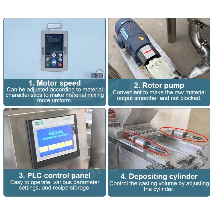 ORME Bakery Equipment Aerator Milk Madeleine Production Line Automatic Industrial Cupcake Machine of Cake