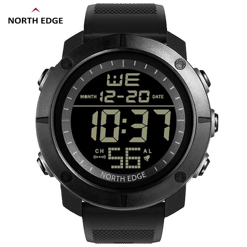 North Edge Многофункциональные цифровые часы Спортивные