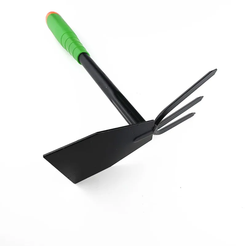 High Quality Steel Alloy Multifunction Spade Rake Fork Shovel Hoe Digger Garden Tool Set With Plastic Handle