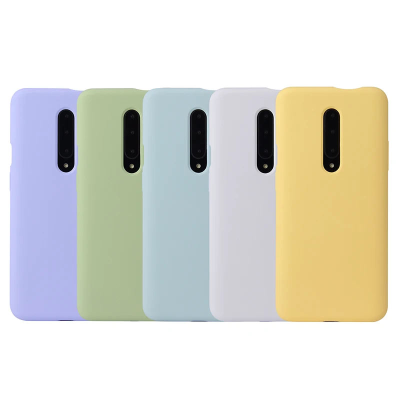 Amazon Best Seller Liquid Silicon Cover Shockproof Protective Phone Case For One Plus 7 Pro 1+7 Pro