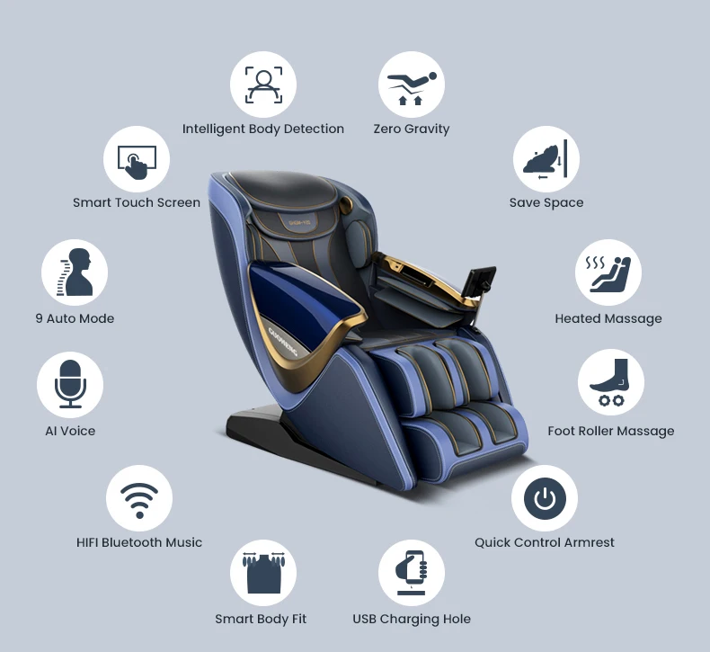 Wholesale Electric 3d Full Body Capsule Massager Chair Zero Gravity Luxury Music With Head Massage