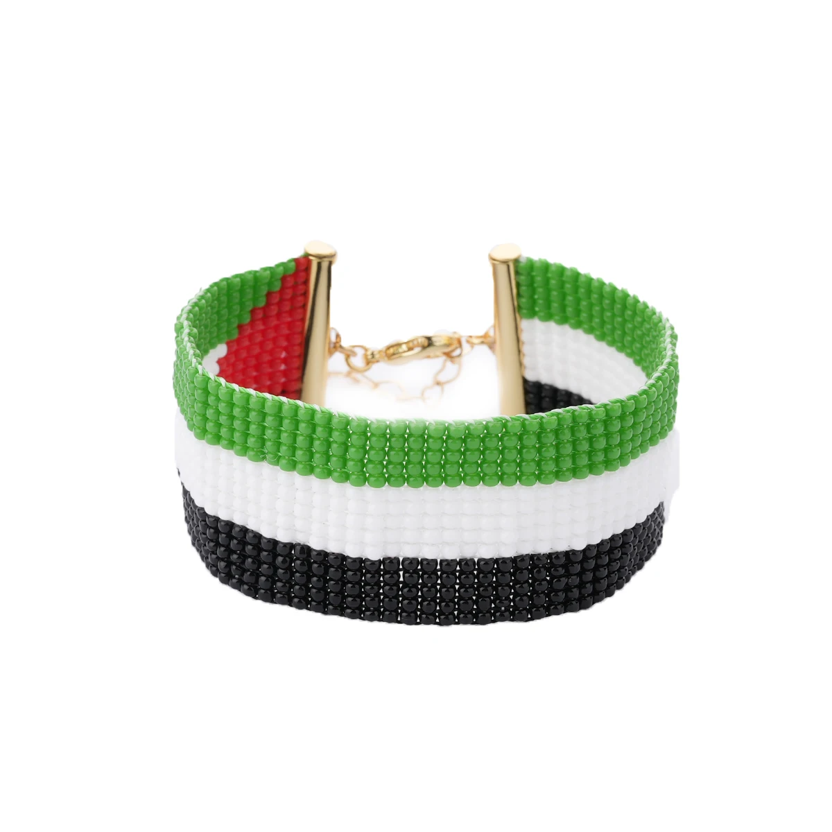 Trendy fashion 18K Gold plated Flag jewelry  women of Palestine miyuki Seed Beaded Bracelets