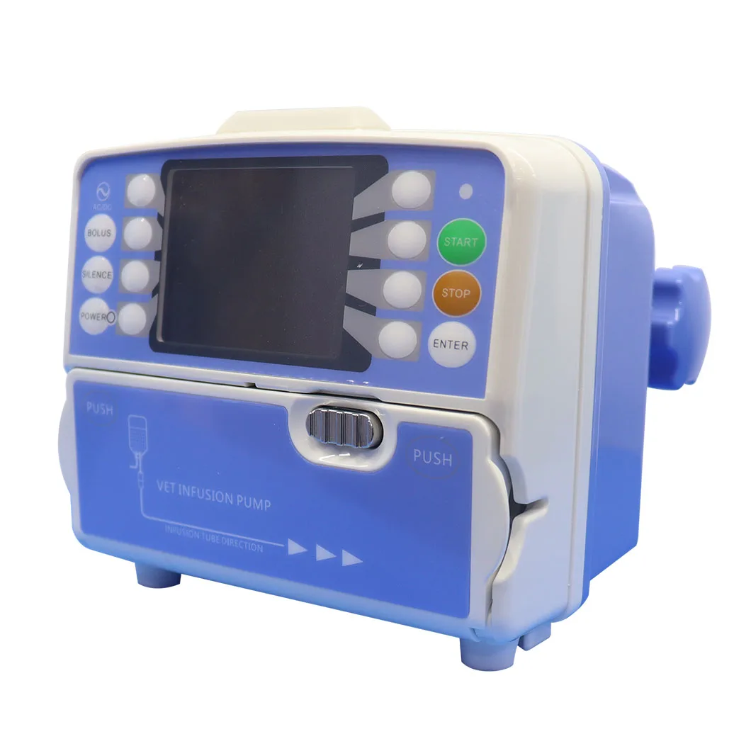 Easy use style portable vet medical electric infusion pump for veterinary hospital