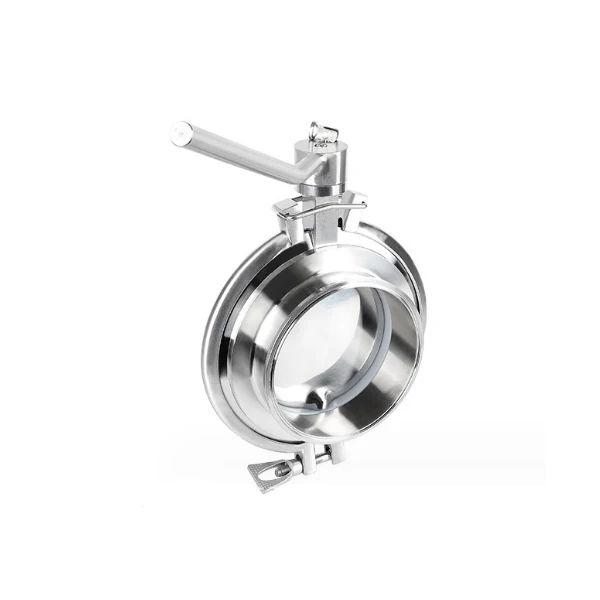 DN200 Sanitary butterfly valve for discharging powder and granules