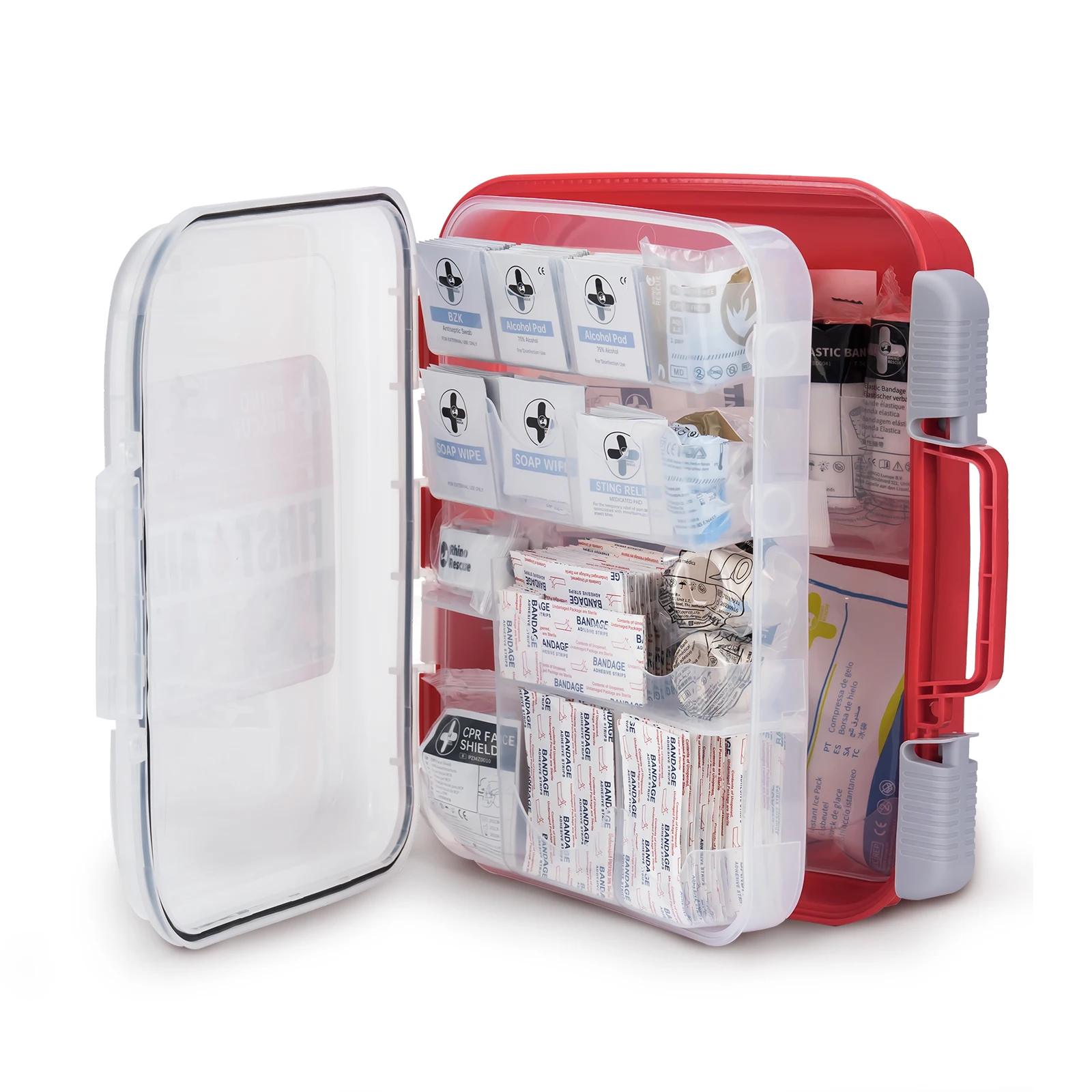 Rhino Rescue Empty Cheap Price Plastic Box First Aid Kit