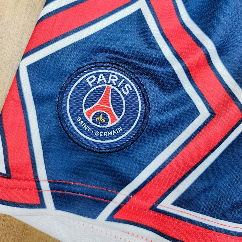 Комплект футболок с сублимационной печатью из 100% полиэстера с изображением Парижа Месси и мабаппе