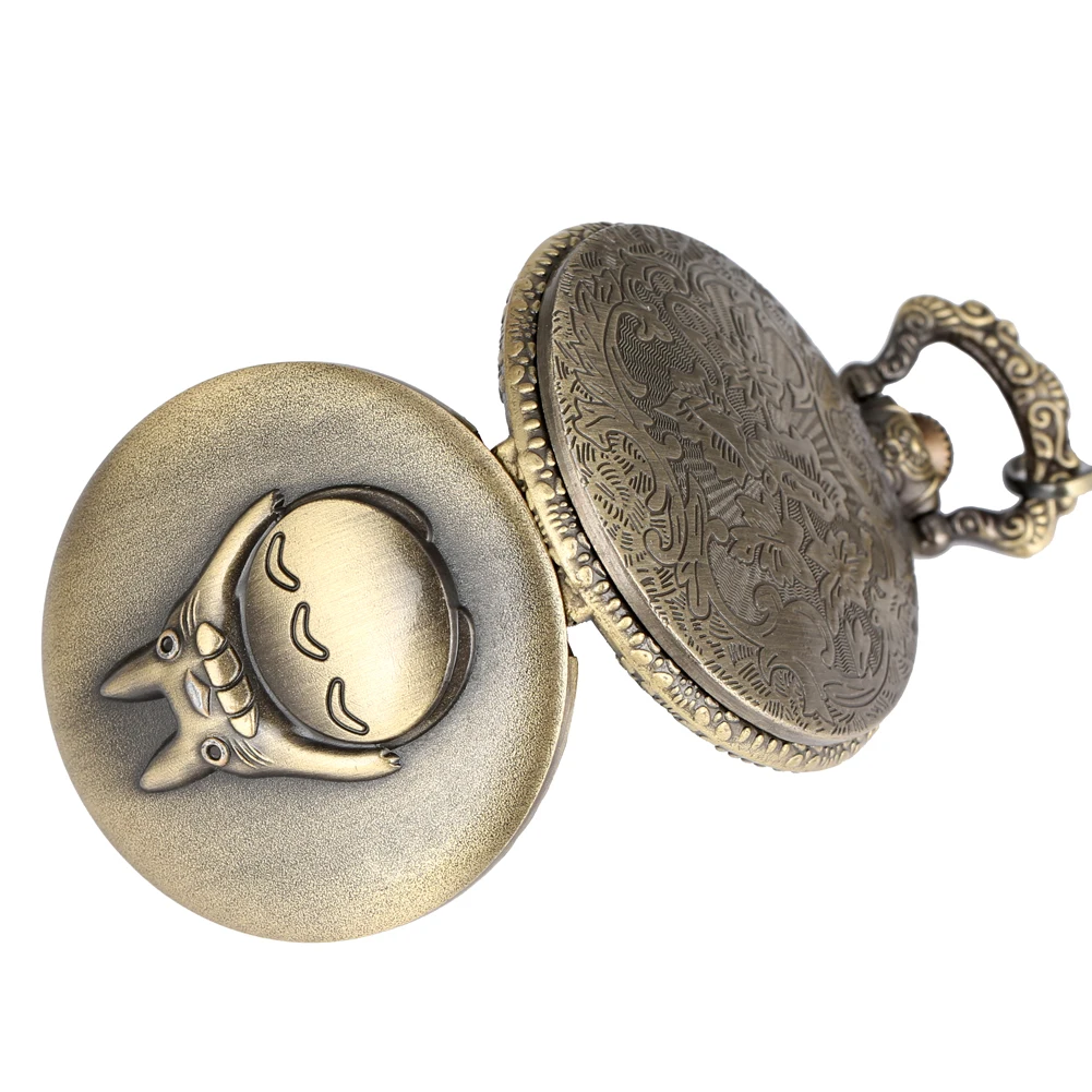 Old Classic Ship Pocket Watch Bronze Silver Quartz Arabic numerals Nurse Bracelet Pocket Watches With Chain