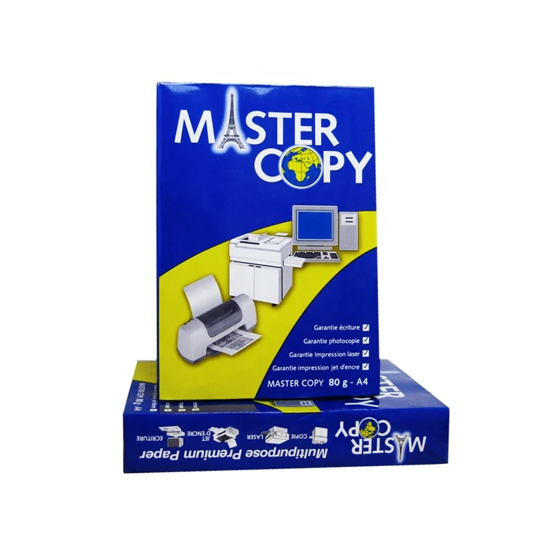 Cheap white copy paper A4 80 gram 75gsm thin A4 copy paper OEM 100% pulp printer paper