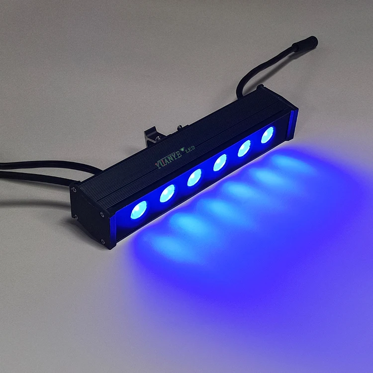 YUANYELED оптовая продажа IP65 наружный DMX512 строительный линейный проектор освещение 9 Вт 18 36 прожектор светодиодный настенный светильник