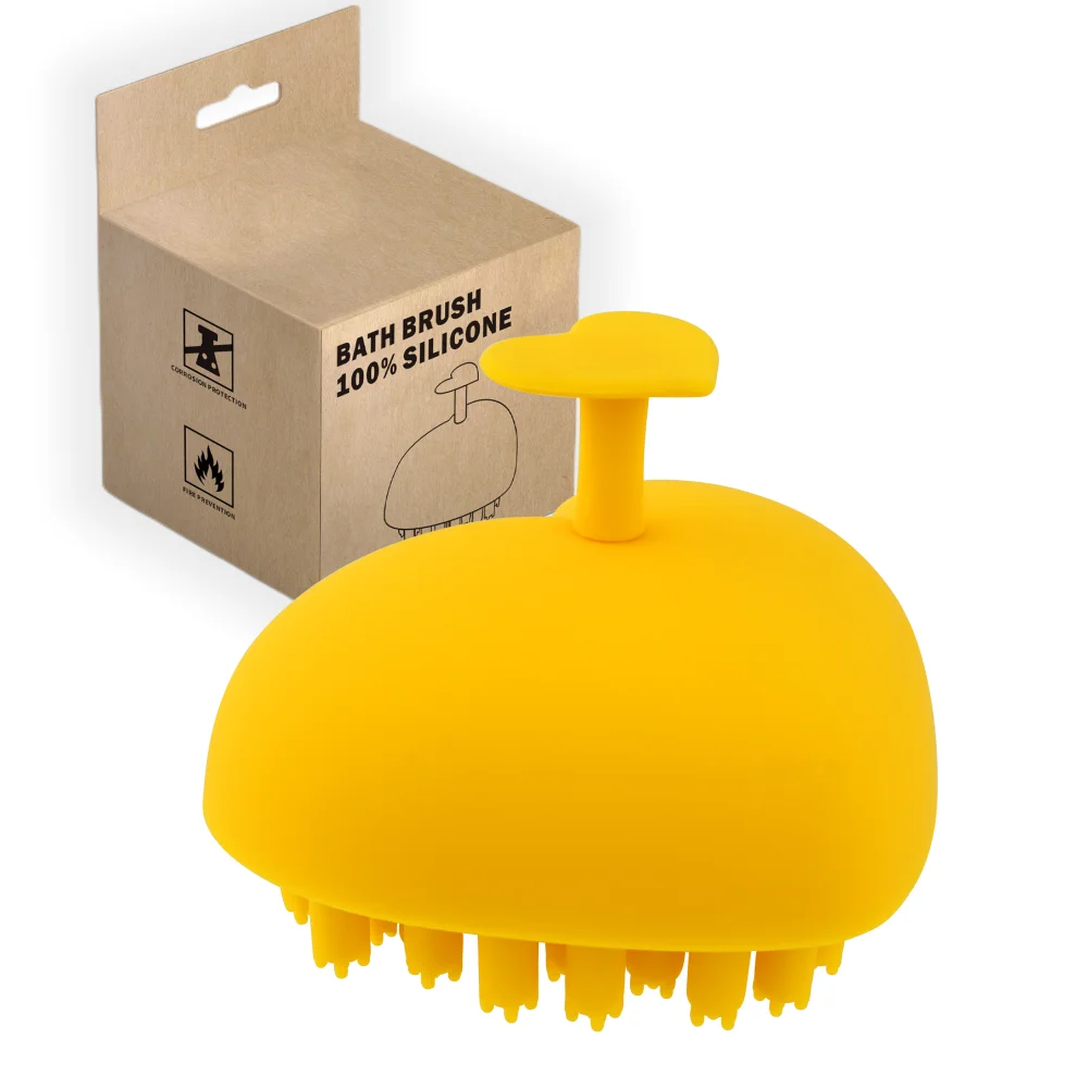 100% Food Grade Silicone Manual Scalp Brush Hand Massager Tools Comb