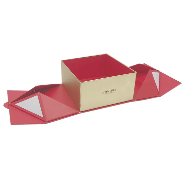 luxury makeup products packaging folding gift box custom logo cosmetic perfume bottle collapsible rigid box magnetic assemble