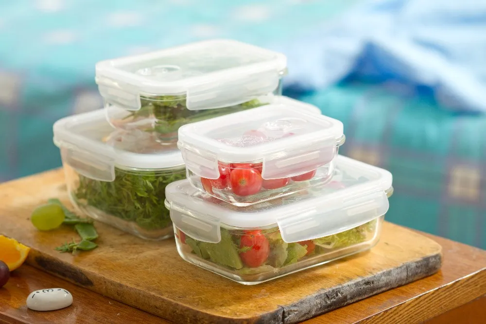 top selling wholesale glass container with low price glass food storage