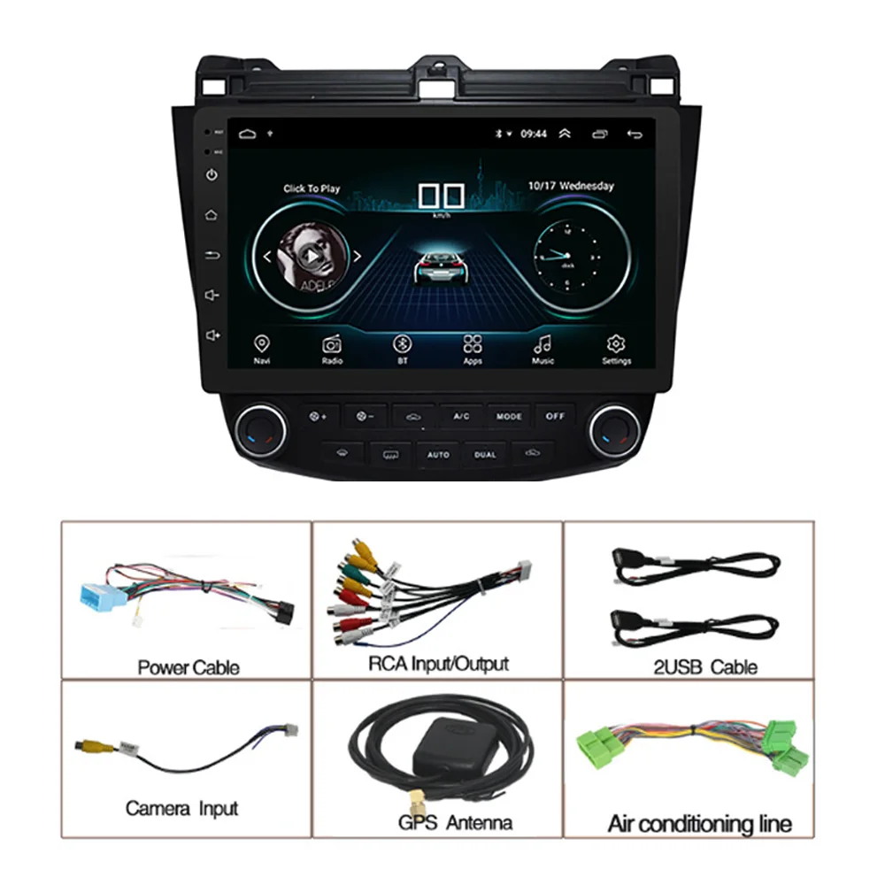  Hot sale Car DVD video multimedia player For Honda Accord 7 2003-2007 Multimedia Player 10.1