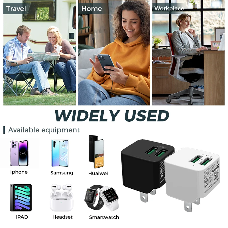 Portable phone usb type c adapter 12w pd certification small charger for samsung huawei iPhone android fast charger