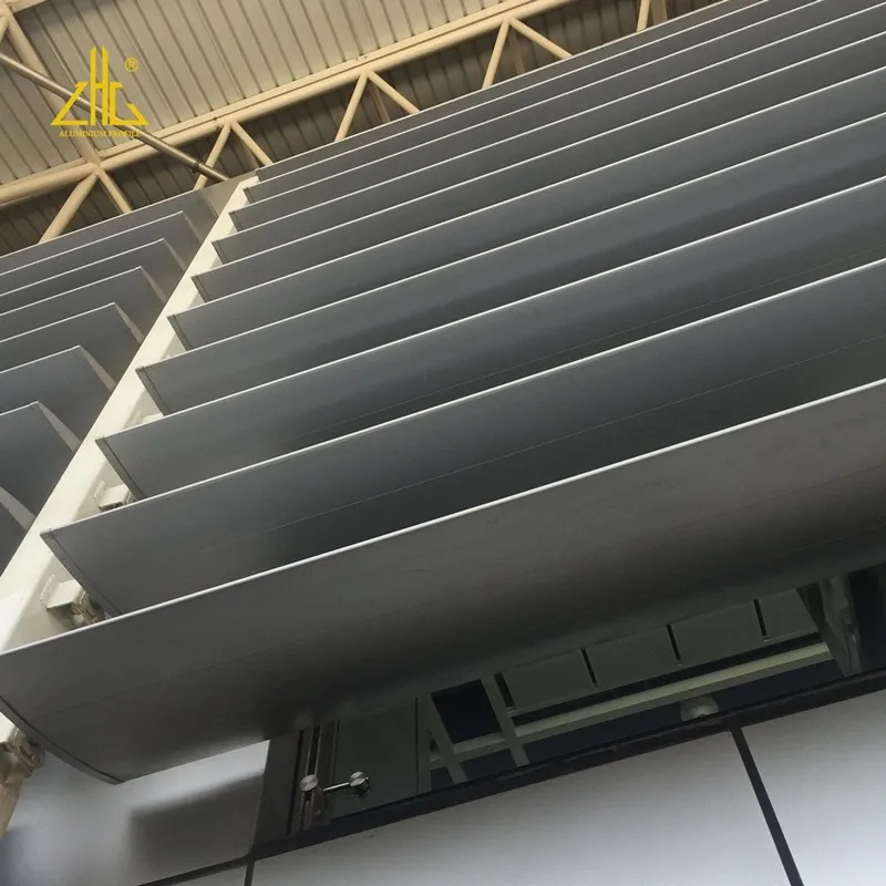 Zhonglian Supply anodized high quality customized aluminum modern design bioclimatic louver profile