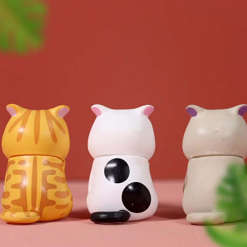 Kawaii Cat Keychain Bell Trinket Girl Boy Couple Pendant Steel Wire Key Ring Bag Car Lanyard Cute Jewelry Accessory Gift