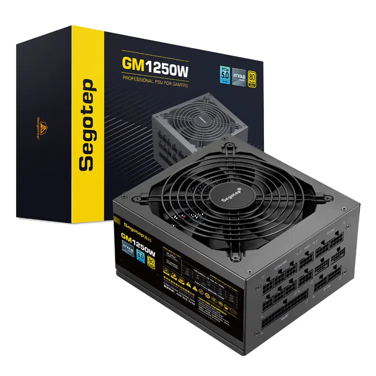 Золотая медаль Segotep GM1250W полный модуль питания (ATX3.0/оригинальный PCIE5.0/малошумный блок для настольных компьютерных игровых