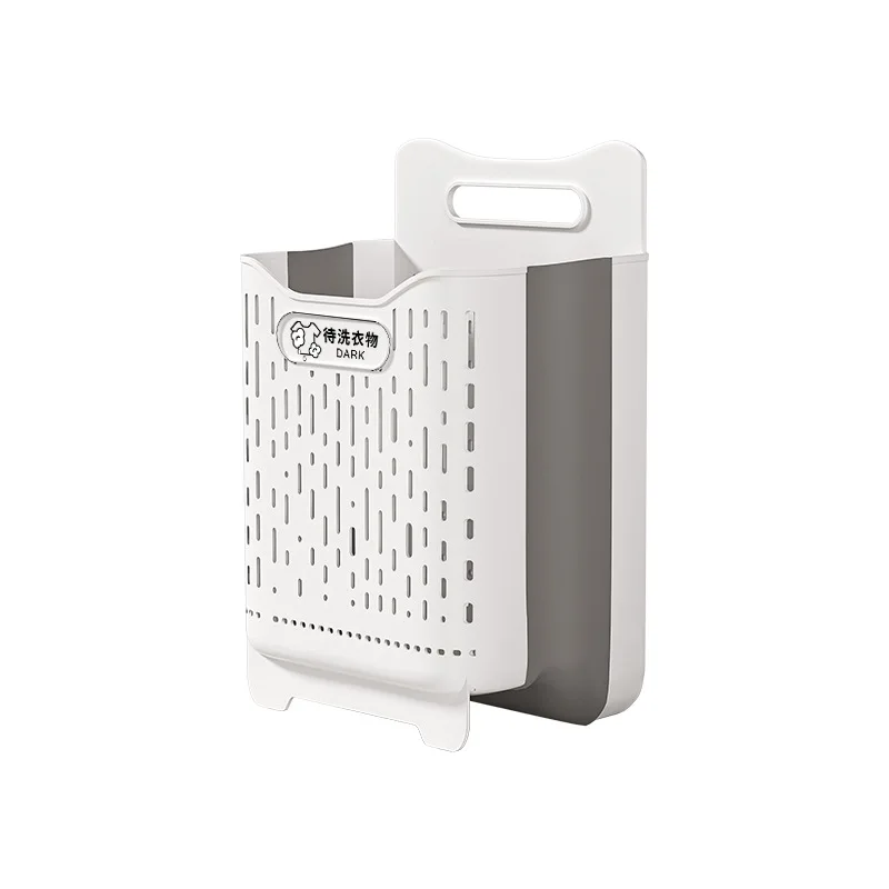 2024 Original Practical Plastic Storage Basket for Dirty Clothing Collapsible Plastic Laundry Basket Organizer