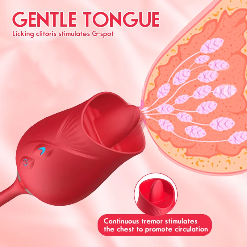 2022 new arrivals 10 speed licking modes tongue vibration clitoris g-spot nipple sucking rose vibration sex toys
