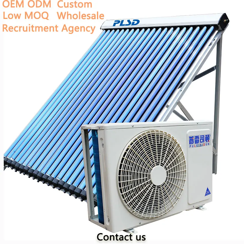 Wholesale Custom ODM OEM Supplier Hot Pressurized Residential Home Hotel Low MOQ Cheap APP Air powered hot water solar heating