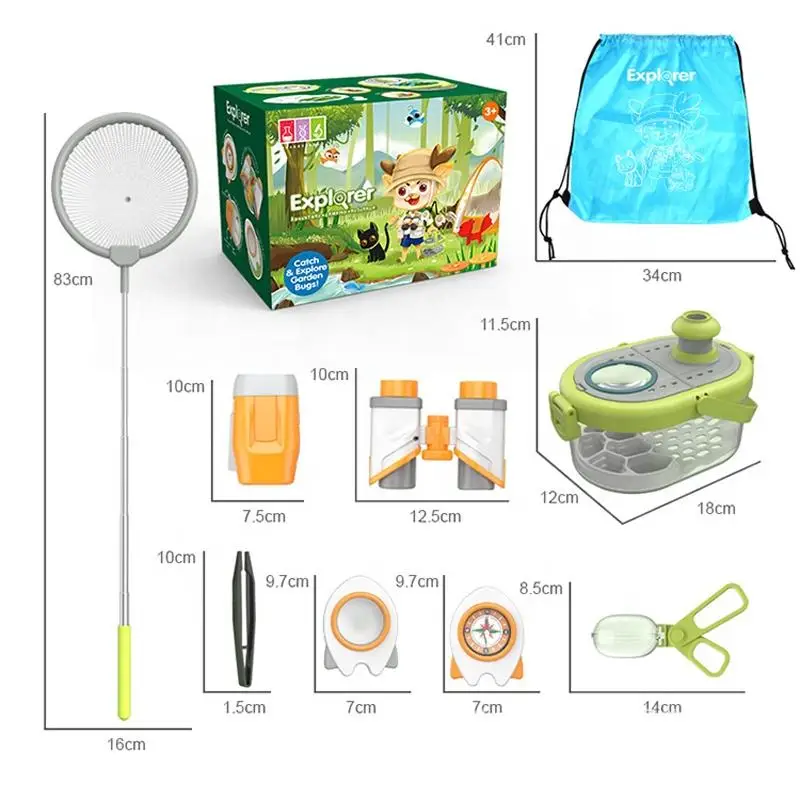 10 Pcs Kids Explorer Bug Catching Kit Insect Catcher Bug Toys Outdoor Toys Educational Science Toys for Kids