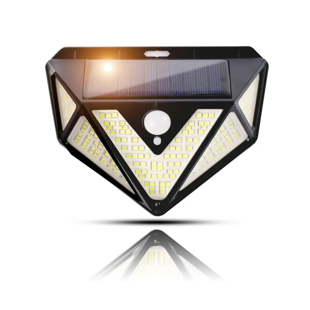 2021 Hot Sale 166led Small Solar Motion Sensor Light Waterproof Outdoor Wall Lamp  Solar Led Garden Light