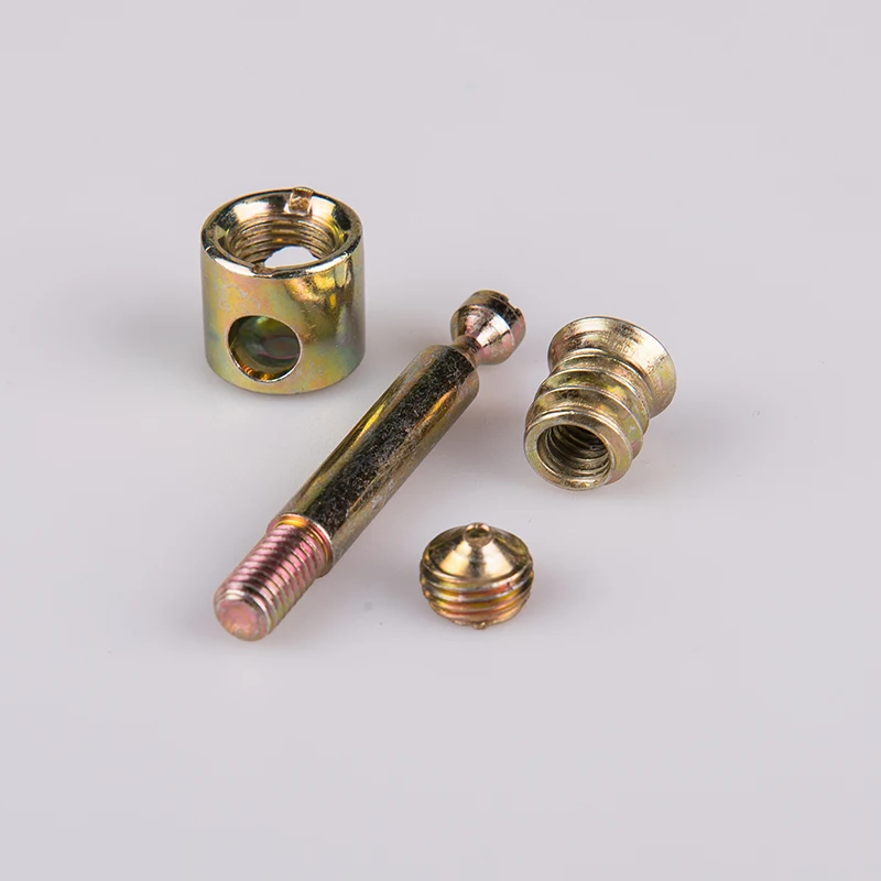Professional Manufacture Hardware Fastener Fitting Connecting Bolt Dowel Pin Cam Lock - For Furniture