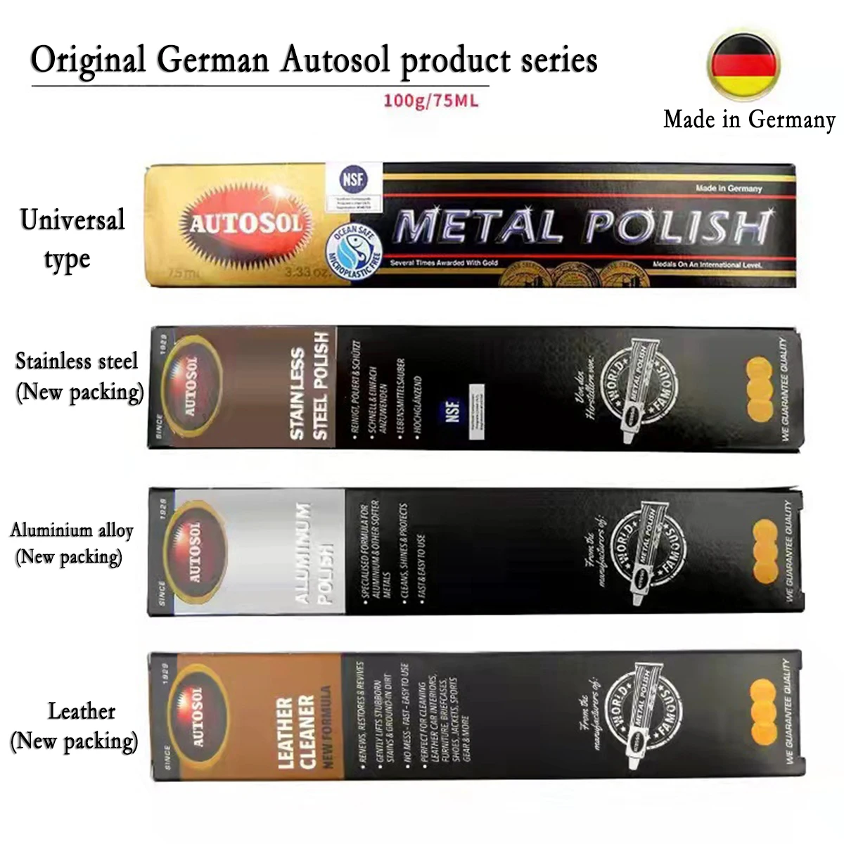 Металлический полировальный крем 75 мл/100 г абразивная паста из карбида кремния для нержавеющей стали и зеркальной отделки автомобиля