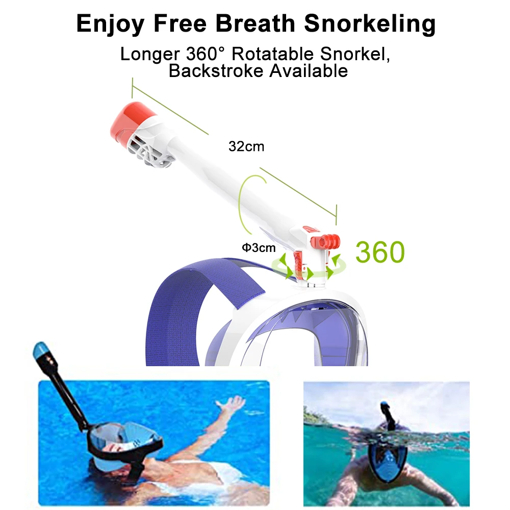 Professional Custom Scuba mask Swimming Snorkel Mask For Water Sports