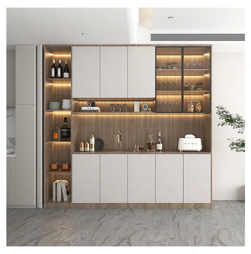 The whole house custom side cabinet wine cabinet against the wall modern simple tea living room dining room cabinet