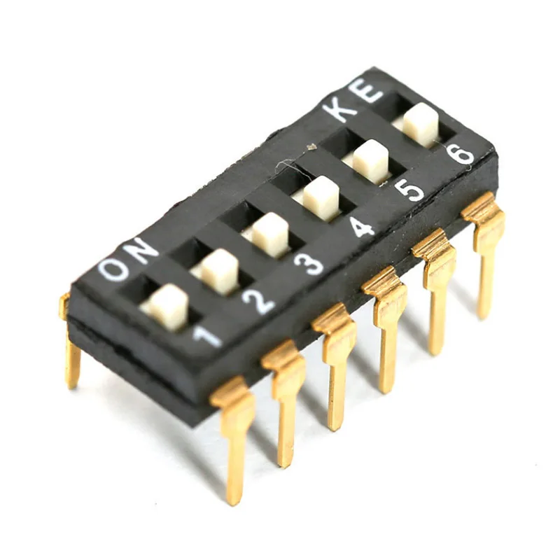 Original KE Plug in DIP Switch 1/2/3/4/5/6/8 Bit DSIC02LHGET 2.54 DIP Switch