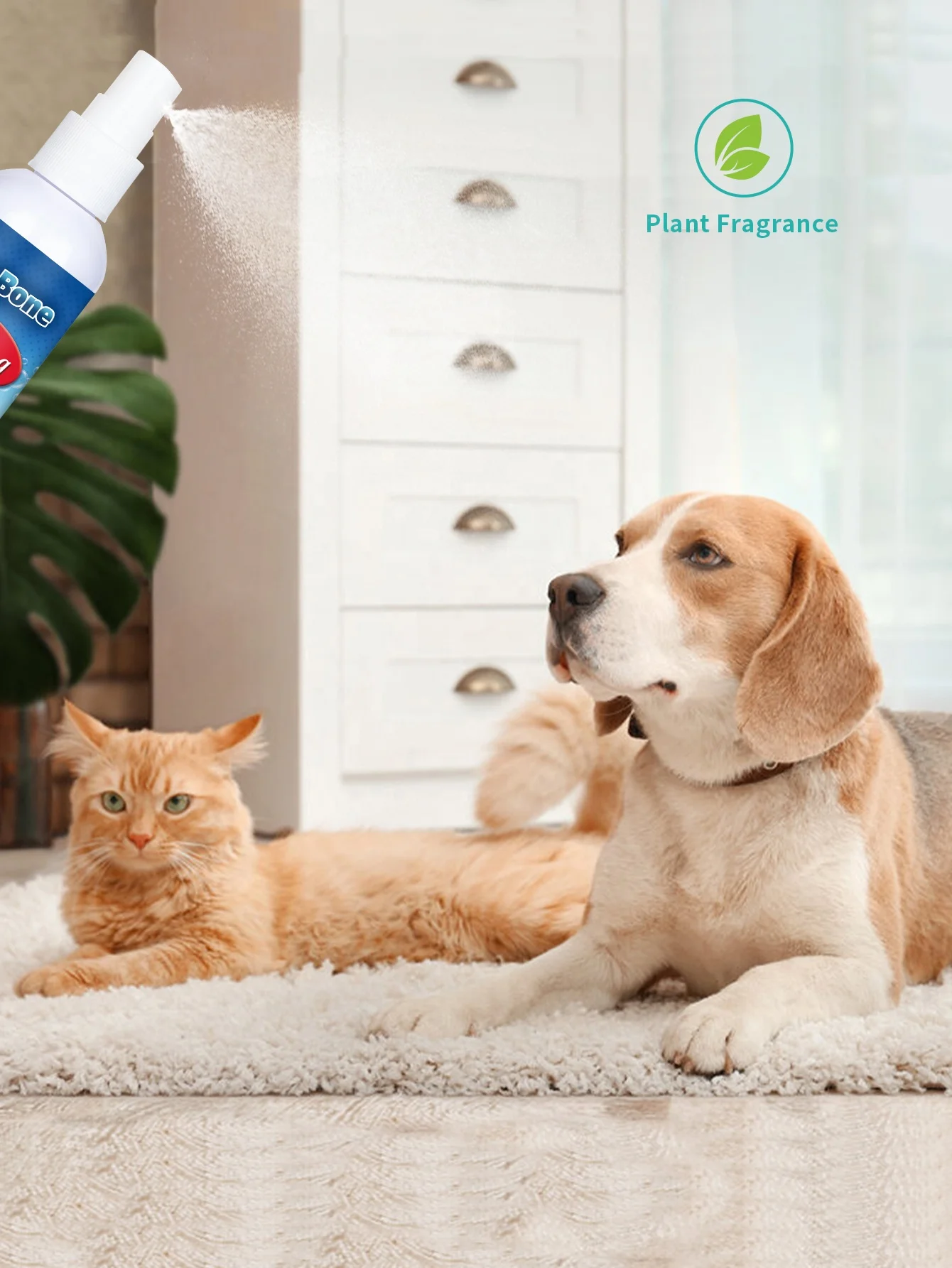 CuteBone Customized Pet Deodorant Spray for Carpet and Sofa Pet Deodorizer Spray Dog Cat Deodorizer Spray