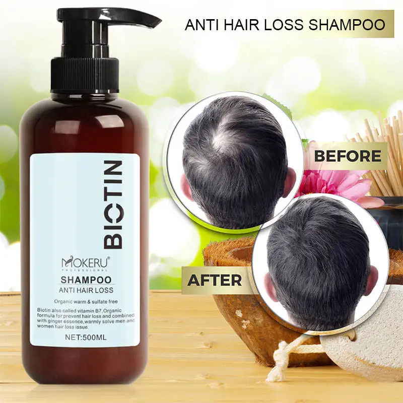 Wholesale MOKERU Biotin Collagen Korean Shampoo Prevents Hair Loss 100% Sulfate Free Custom Shampoo