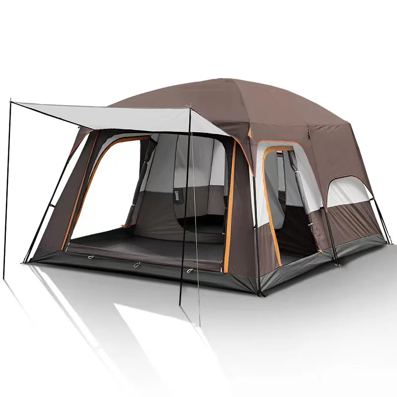 hot sell portable Waterproof Extra Large Double Layers Luxury Family Two Room And One Hall 12 Persons Waterproof tent