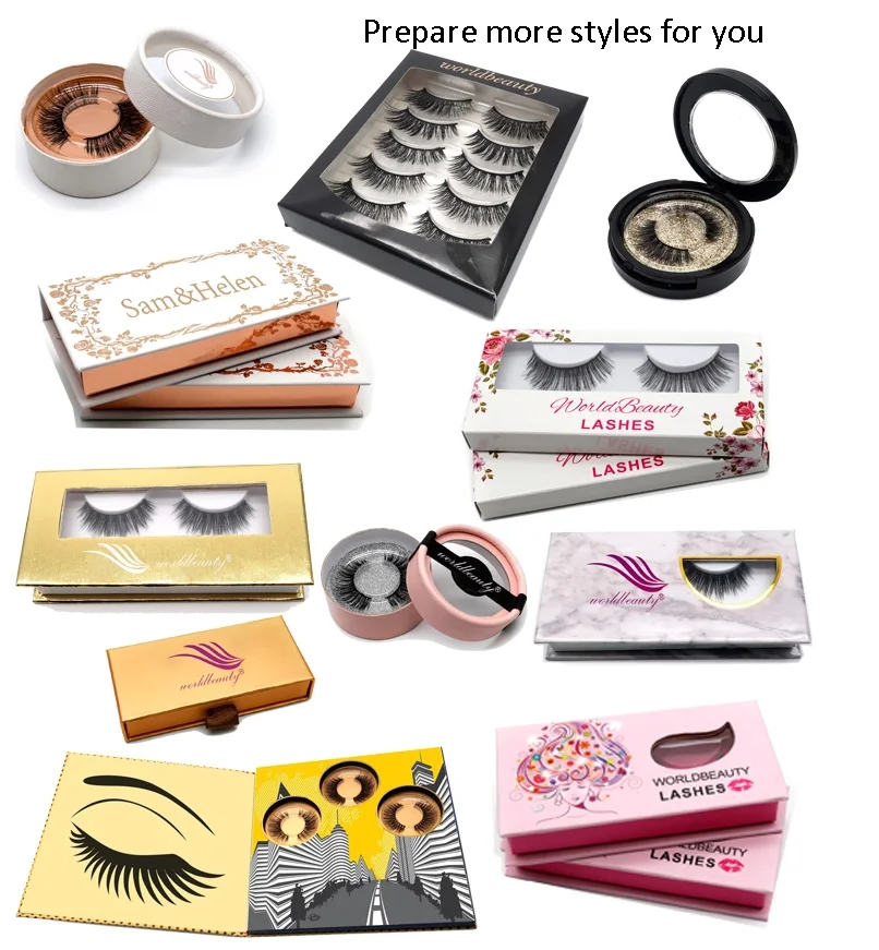 
Factory Direct Super Soft And Light Supply Handmade 3d Mink Eyelashes With Customer Package 