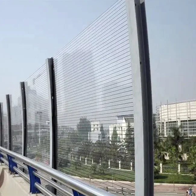Curved Noise Barrier Elevated Bridge Soundproof Acrylic Board Residential Sound Absorbed Barrier Wall