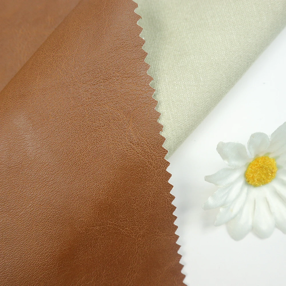 Colorful Material Polyester Rayon PU Synthetic Leather Material Pattern Microfiber Fabric For Garments