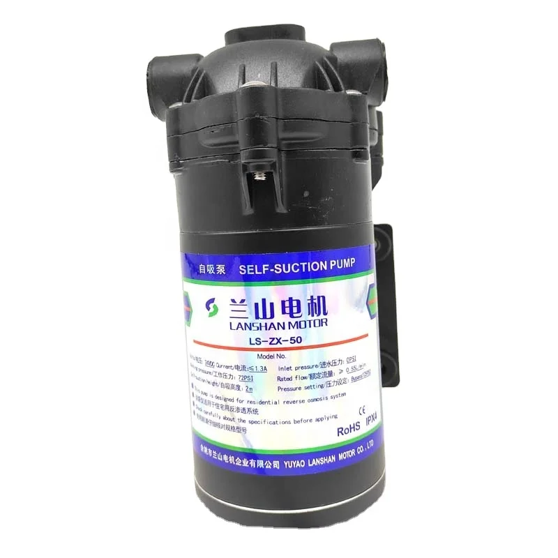LS-ZX-50 Water Purifier 24V Pressure Diaphragm Reverse Osmosis Ro Booster Pump