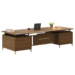 Ceo High End Modern Furniture Wooden L-shaped Office Computer Table Mdf Luxury Boss Desk Chinese Classic President Desk I-shapd