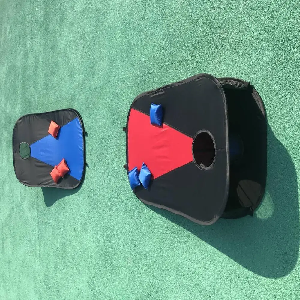 Складной портативный Кукурузы Отверстие Доски Игровой Набор с 8 Cornhole Мешок Фасоли