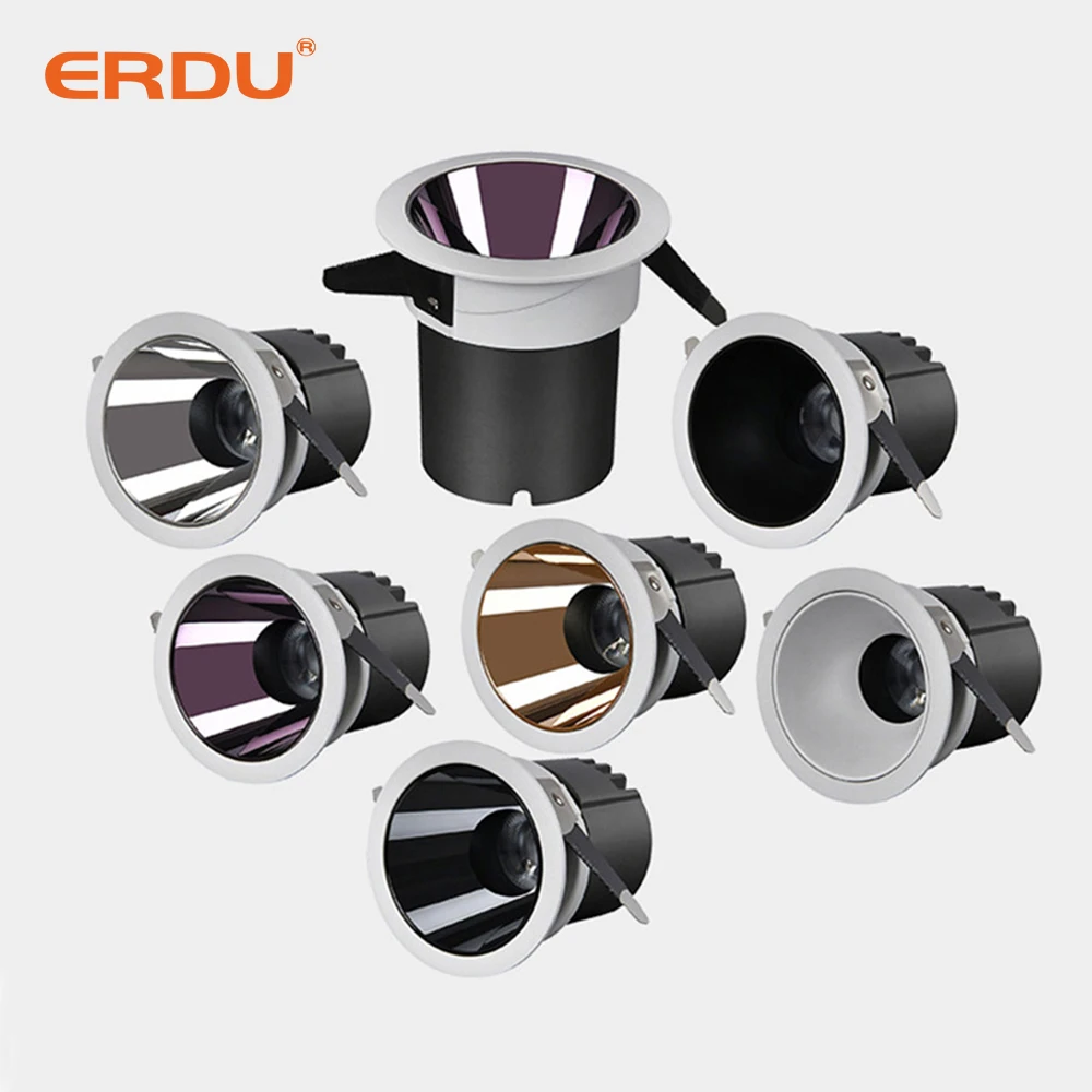 ERDU Led Spotlight 15 Watt Rgb Led Spotlight Wifi Tuya Control  Led Downlight Smart Home Light