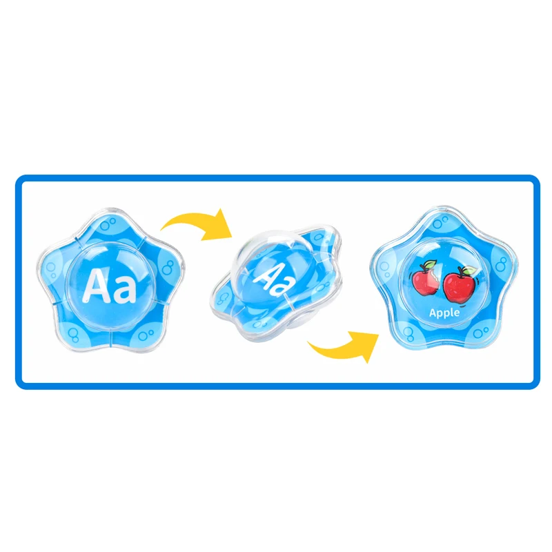 Konig Kids New Item 26 letters Starfish floating Baby Bath Toys Educational Toys For 1 Year Old Baby Toys