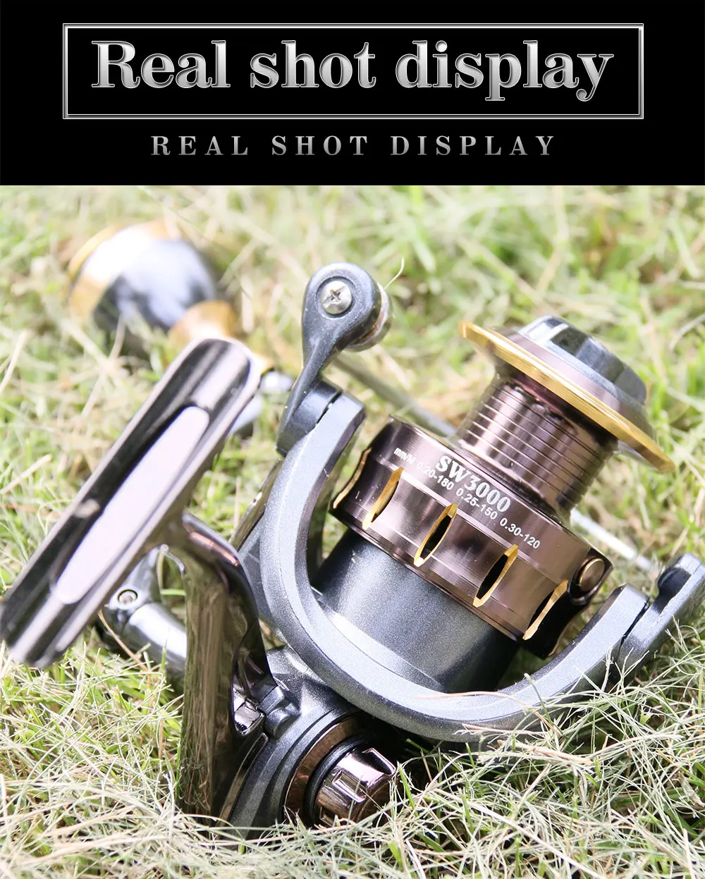 SW2000-7000 Fishing Reel Sea Fishing Long Cast Round  All Metal Rock Metal Fishing Spinning Reel