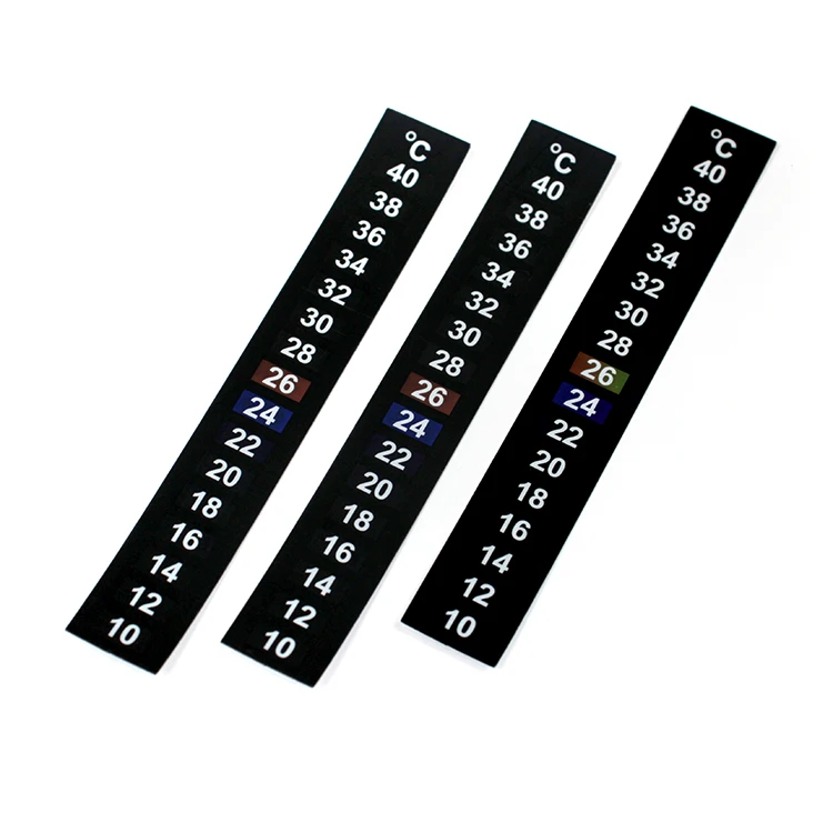 Customized good quality read easy reading aquarium thermometer sticker