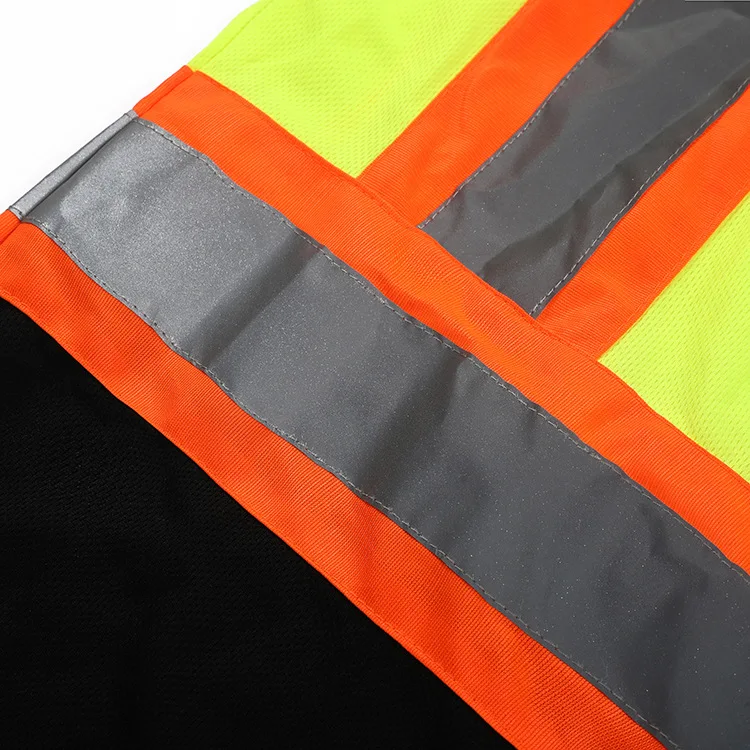 Quick dry Reflective Road Safety T Shirt Men Cheap Yellow Strap Logo Glory Color Tape Feature Navy Material