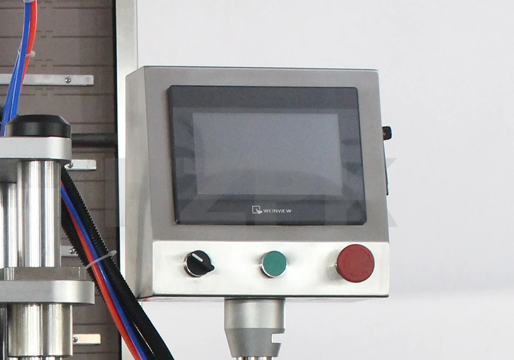 HZPK Automatic Customized Linear Glass Jar Can Screw Capping Machine